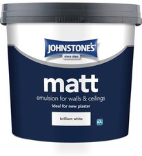 Johnstones Jonmat Contract Matt Emulsion Paint Brilliant White 5 Litre 2.35 per litre