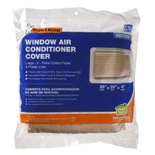 2-Piece Quilted Indoor Air Conditioner Cover, Large, fits units up to 20" x 28"