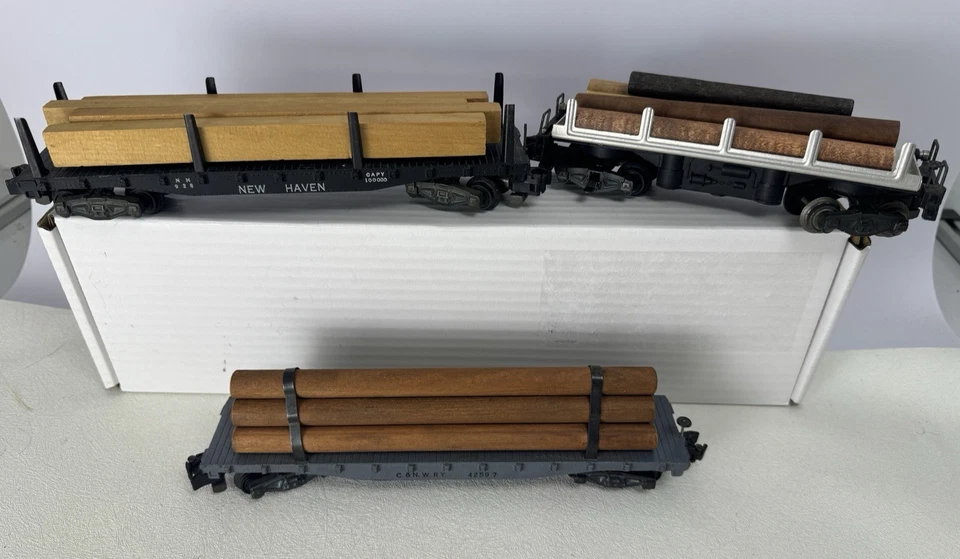 批量 (3) 复古美国传单 S 规格木材装载车 #'s 914 | 928 | 42597 — 第 2/4 张图片