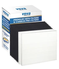 HEPA Filters Compatible with Coway Airmega AP-1512HH - 2 Pack HEPA Air Purifi...