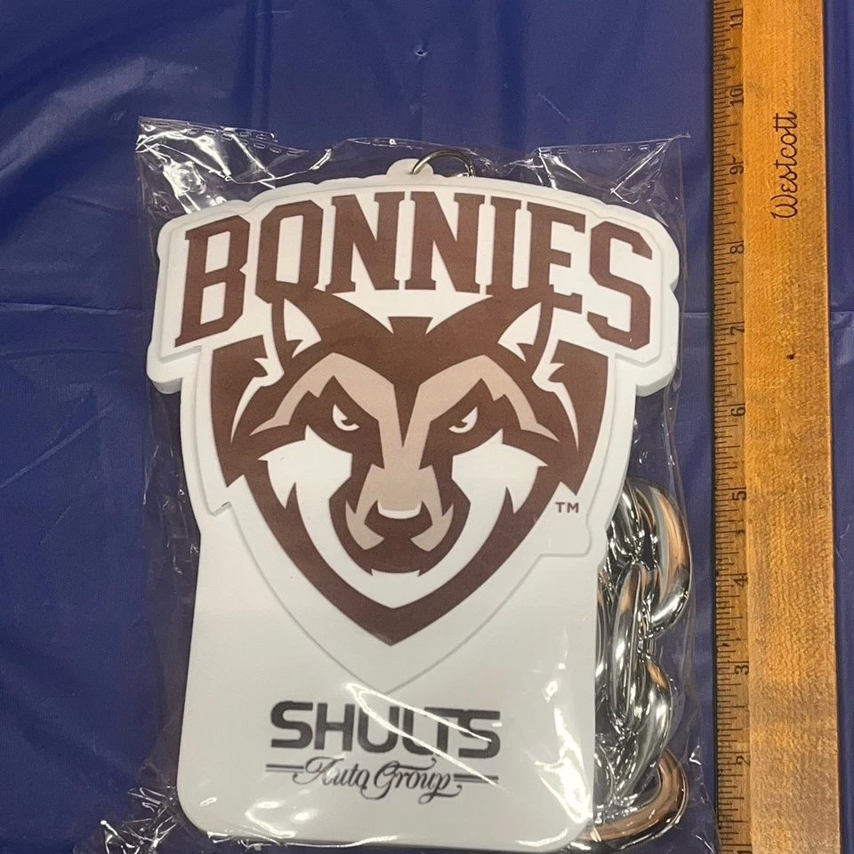 Collar Colgante Espuma Cadena Abanico San Buenaventura Bonnies NCAA Nuevo BonaWolf Mascota Foto 4 de 4