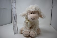 Russ Berrie Baasley Plush Lamb 10" Cream Sheep Stuffed Animal Lovey Soft Toy