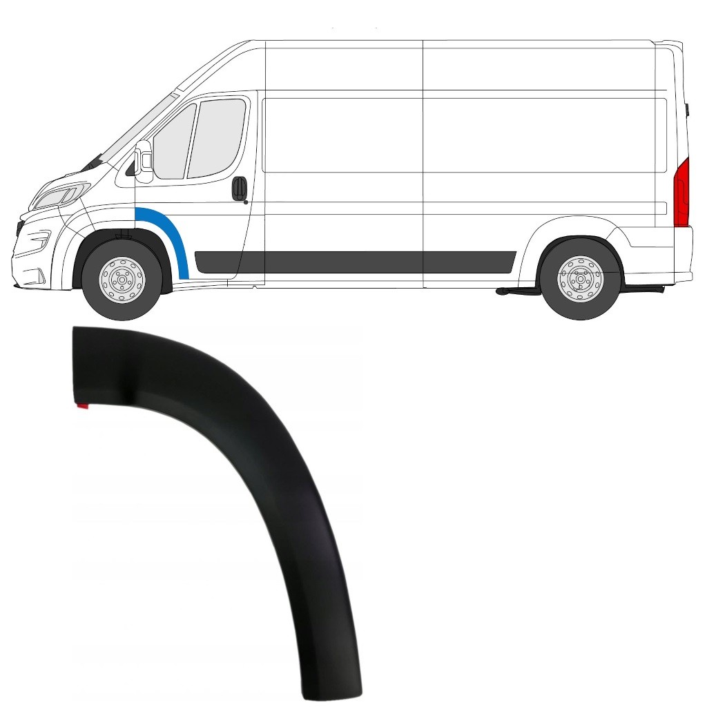 Front door trim for Citroen Jumper 2018- / Left
