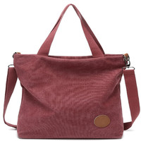 Damen Canvas Handtasche Schultertasche Multifunktionale UmhäNgetasche