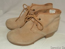 Gap low boot bootie ankle tan brown sz 4 worn twice 6 womens leather upper