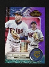 2022 Gold Label Base Class 1 Purple #79 Carlos Correa /99 - Minnesota Twins