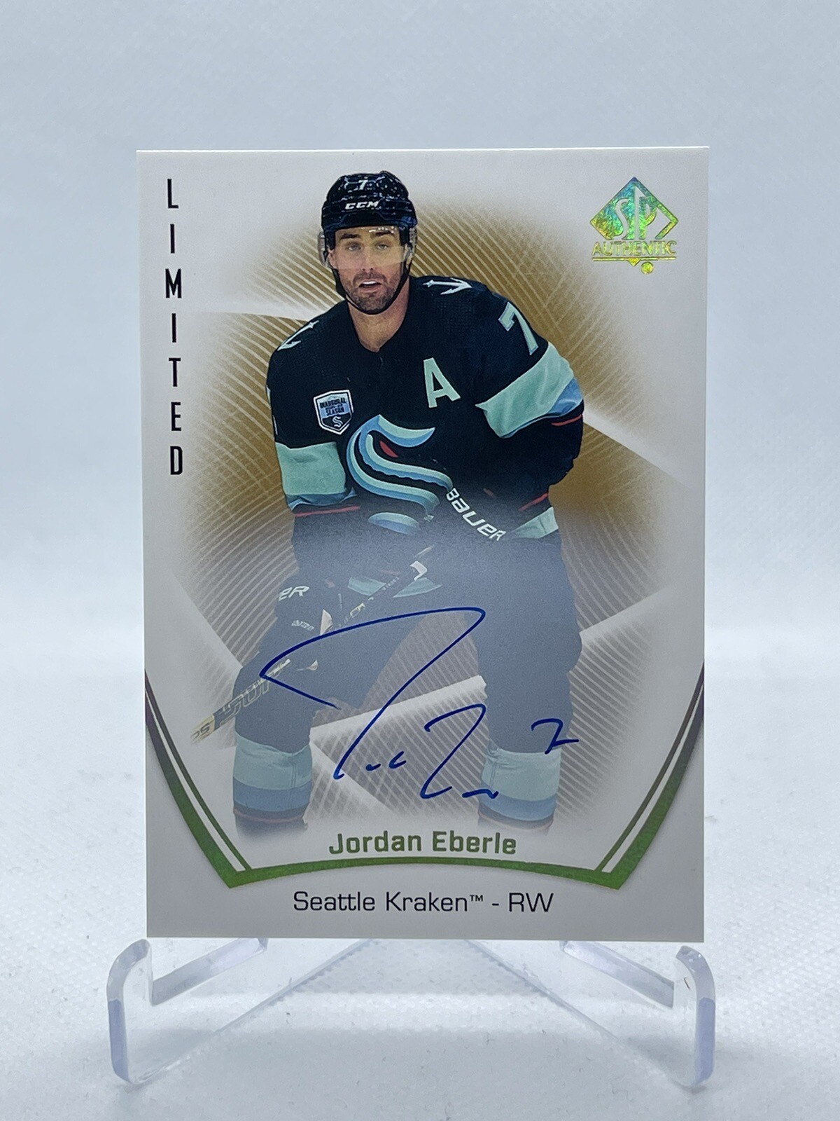 2021-22 SP Authentic Limited Auto Jordan Eberle #76 Auto