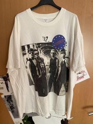 U2 Tourshirt Vintage Zooropa 1993 European Tour XL FOTL Single Stitch 