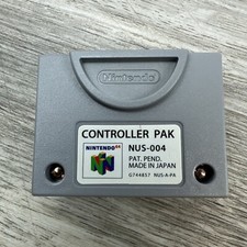 N64 Controller Pak NUS-004 OEM Official Nintendo 64 Memory Card - Tested  Works