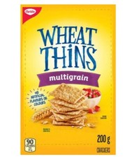 12 Boxes Of Christie Multigrain Wheat Thins Crackers 180g Each