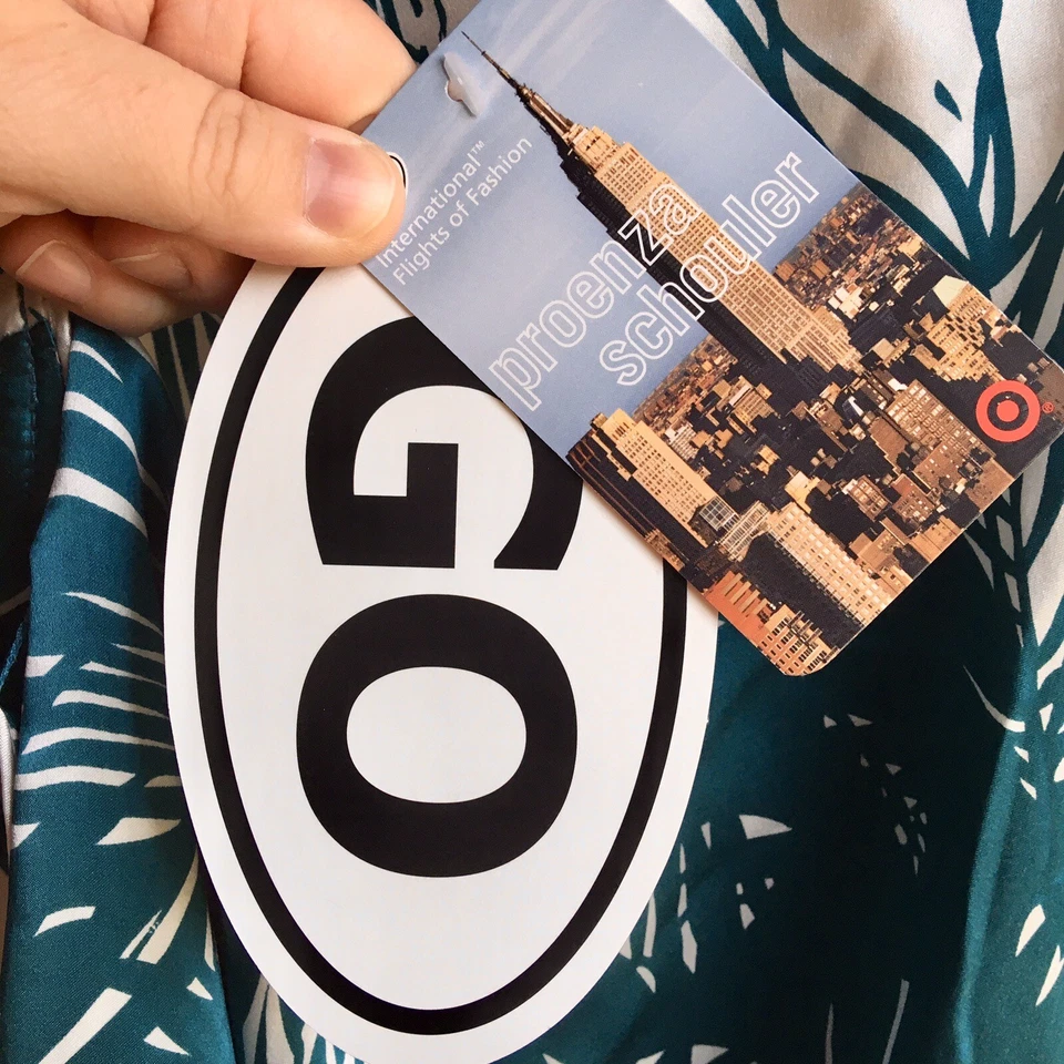 Vestido De Colección Proenza Schouler Para Mujer Talla S 100% Seda Manga Corta Floral Envolvente Y2K Foto 4 de 4