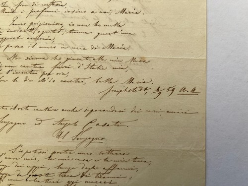 1859 ALEARDO ALEARDI (†1878)-Ital.Dichter-Gedichte an Gefängnis WIEN-JOSEFSTADT - Picture 4 of 8