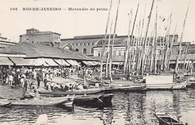 BRASIL Brazil - RIO DE JANEIRO - Marcado do peixe - Ed. Messageries Maritimes 10