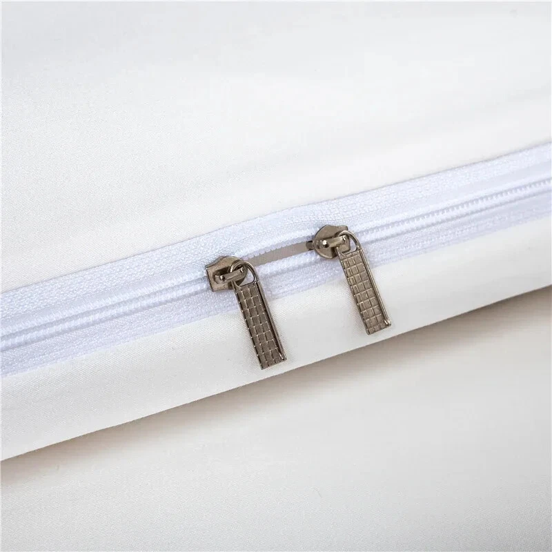 Funda nórdica de seda morera natural color liso cubierta de edredón cubierta de alta calidad Foto 3 de 4