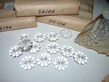 176 1980's Czech. Cut Lead Glass  Prisms, Chandelier, Suncatchers, Rosettes.