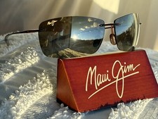 Maui Jim Lighthouse MJ 423 26 Rimless Sunglasses  HCL Bronze Polarized Lenses