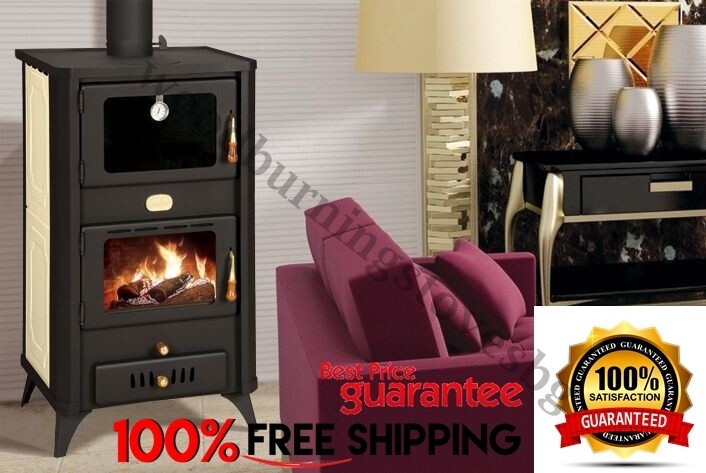 Wood Burning Stove Back Boiler Cooker Prity FG W18R 18+5,4kw EcoDesign 2022  | eBay