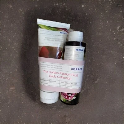 Korres Golden Passion Fruit Body Collection Body Cleanser 250ml Body Milk 200ml