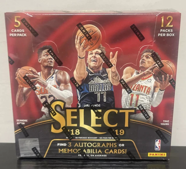 2018-19 Panini Select Basketball Factory Sealed Hobby Box