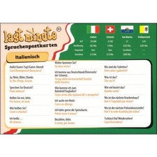 Postkarte Italienisch lernen - die wichtigsten Sätze für den Urlaub in Italien