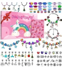 Gionlion Charm Bracelet Making Kit, Jewelry Making Kit Crafts for Kids Ages 6-12