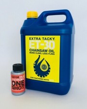5L Gator Chainsaw Chain Oil + 1 x ONE SHOT 2 Stroke Engine Oil for all saw types