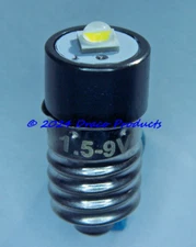 Cree Universal (+or-) Polarity 360 Lumen LED 5W MES E10 Screw Bulb for 1.5-9V