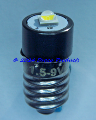 Cree Universal (+or-) Polarity 360 Lumen LED 5W MES E10 Screw Bulb for 1.5-9V