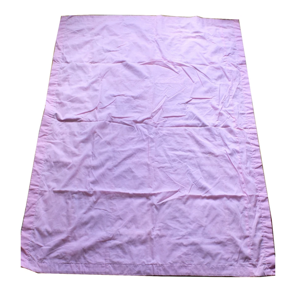 Quilt Patchwork Blanket Hand Made Pastel Colors Geometric Crib Picnic Sz Vintage - Image 4 of 4