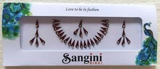 India Traditional Sangini Maroon Crystal Bindi Sticker Forehead Tattoo 35 bindi