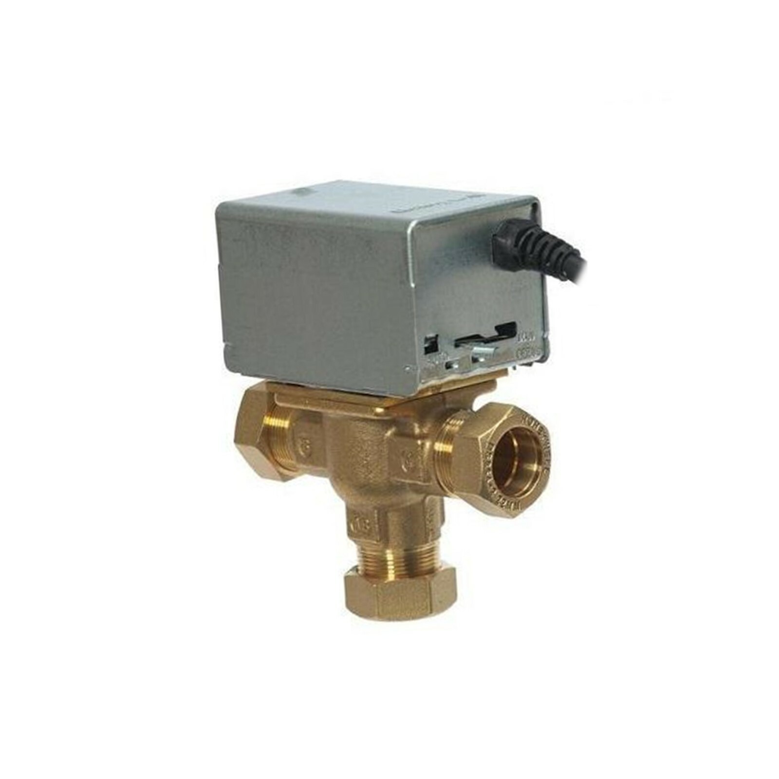 Honeywell V4073A 22mm Three Port Motorised Mid position Central Heating Valve