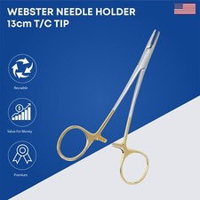 Webster Needle Holder 13cm T/C Tip Stainless Steel Surgical Instruments