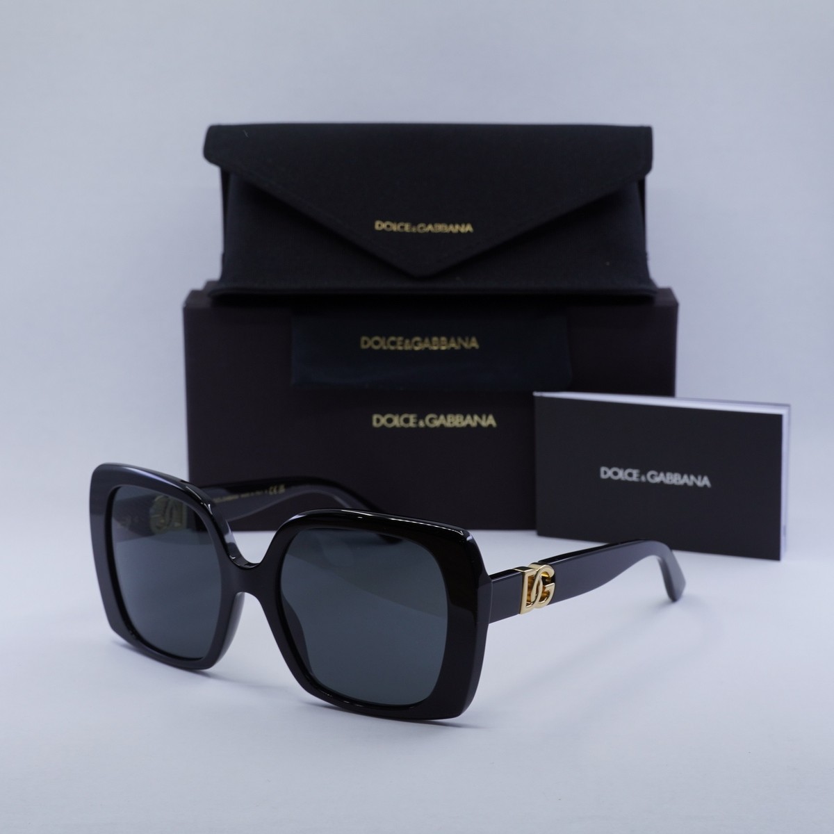 New DOLCE & GABBANA DG4475 501/87 Black/Dark Grey 56-19-145