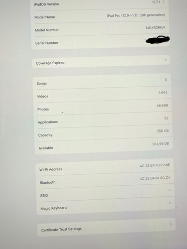 Apple iPad Pro 12.9-(6th gen) 256 GB, M2, Apple Keyboard + Pen Bundle - Afbeelding 2 van 12