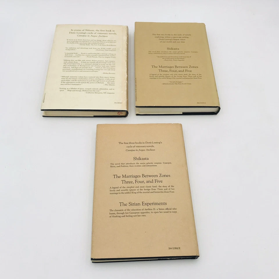 Canopus in Argos Archives Doris Lessing Book Lot 2, 3, 4 First Ed Hardcover VTG — 第 4/4 张图片
