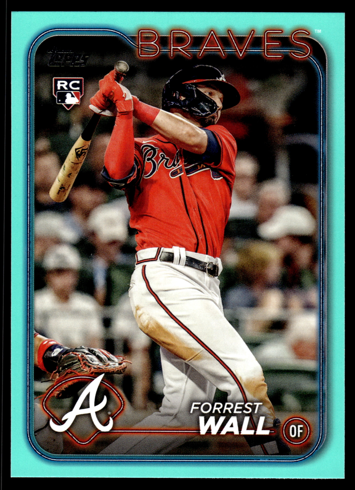 2024 Topps #391 Forrest Wall Rookie Aqua Atlanta Braves