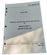  Technical Manual Maintenance Repair Parts And Special Tools Radio Set  1978