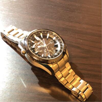 Seiko Astron 7X52-0AA0 GPS Date Titanium Solar Mens Watch