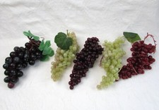Realistic Artificial Grapes Bunches Faux Fake Fruit for Display Props Staging