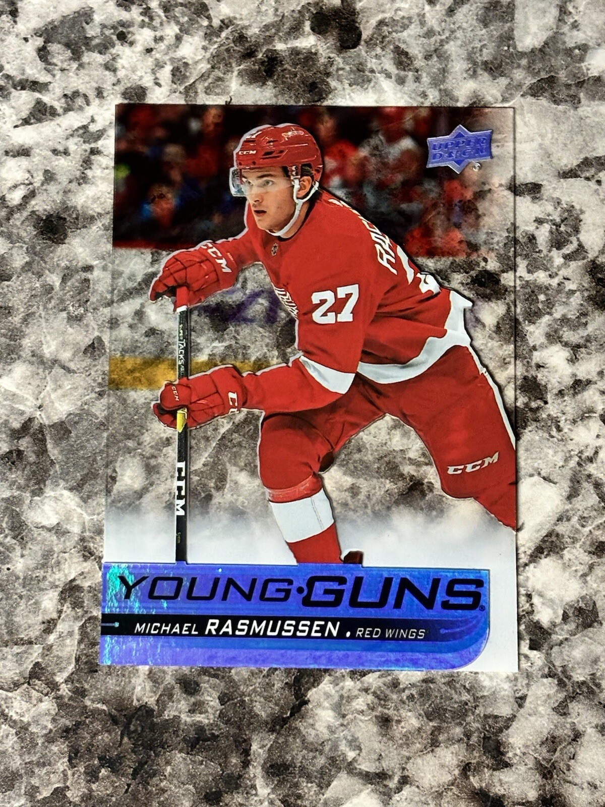 2018/19 Upper Deck Clear Cut Young Guns - Michael Rasmussen #226 - Red Wings