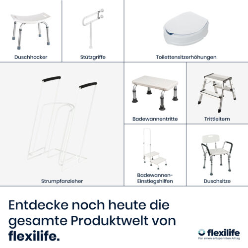 Wandgriff Edelstahl für Senioren, stabiler Badewannengriff Haltegriff Duschgriff - Bild 6 von 9