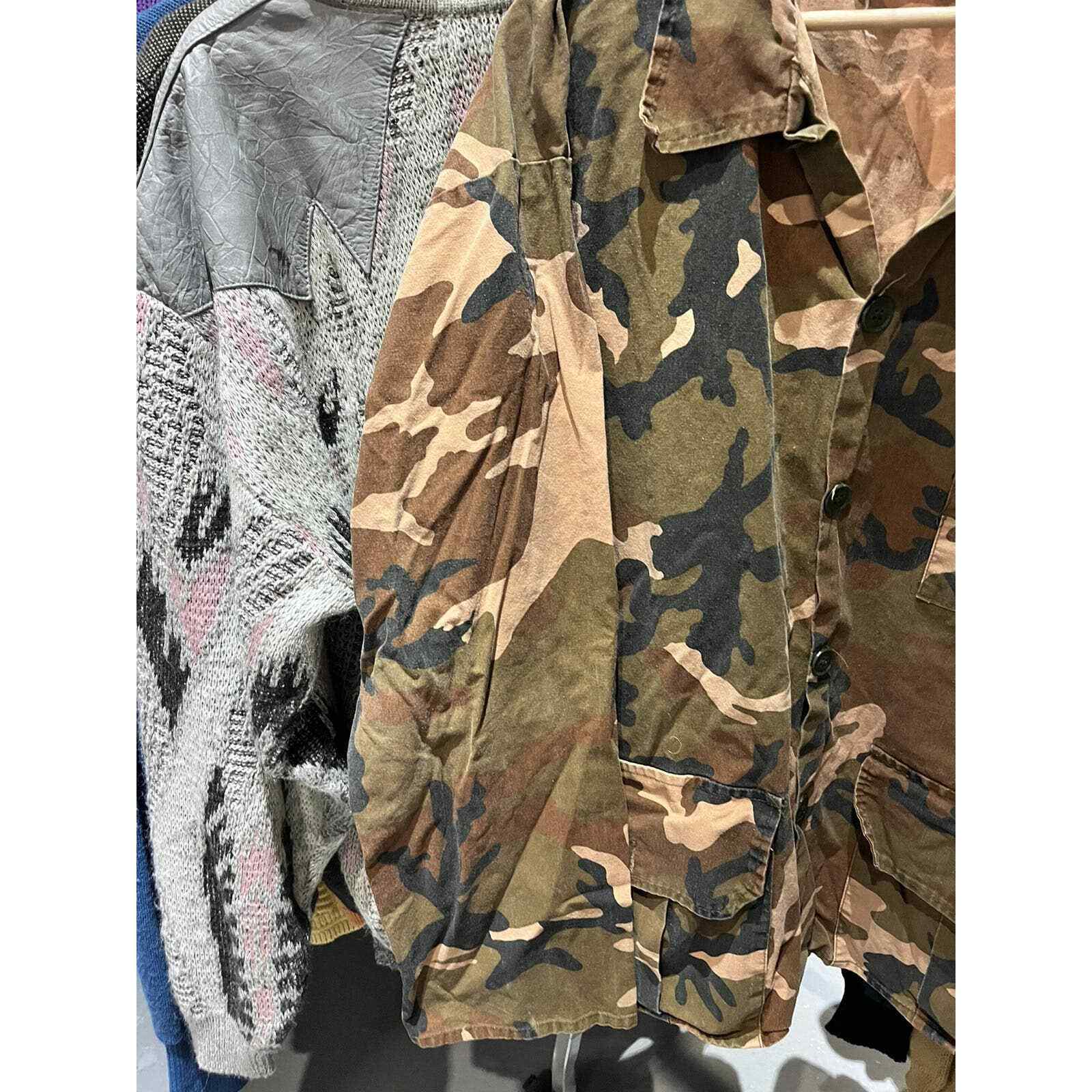 Vintage Winchester Hunting Camouflage Button Up Shirt Medium eBay