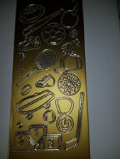 Peel Offs - sport equipment  - gold -  Set No. 594