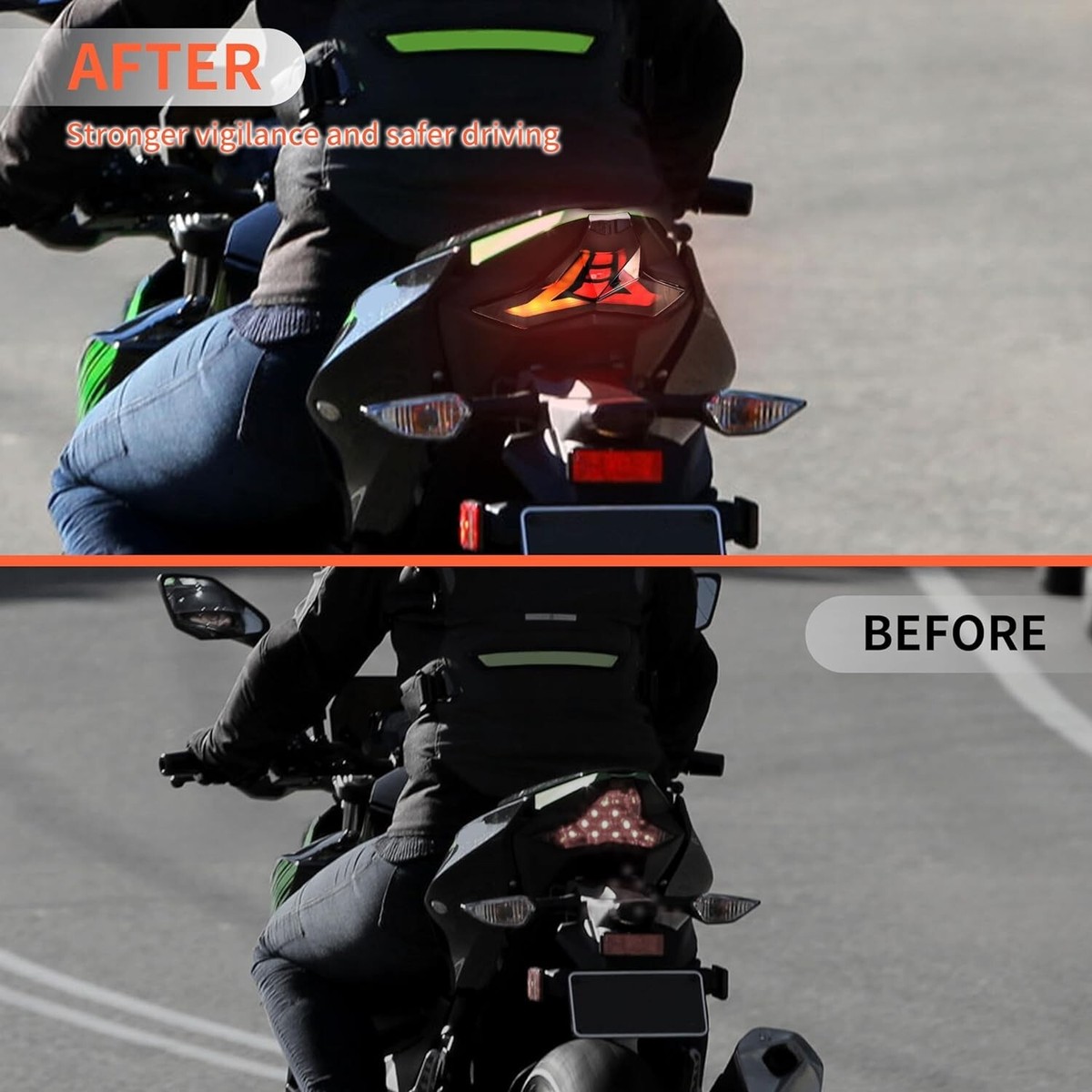 For 2019-24 Kawasaki Ninja ZX-6R ZX-10R Integrated LED Tail Light