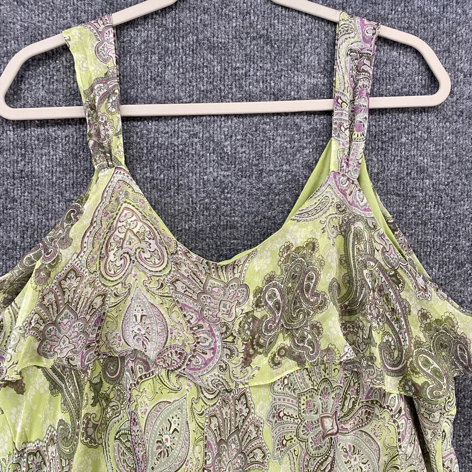 Camiseta sin mangas vintage de moda Bug verde seda cachemira Babydoll hada Angelcore años 90 Y2K Foto 4 de 4