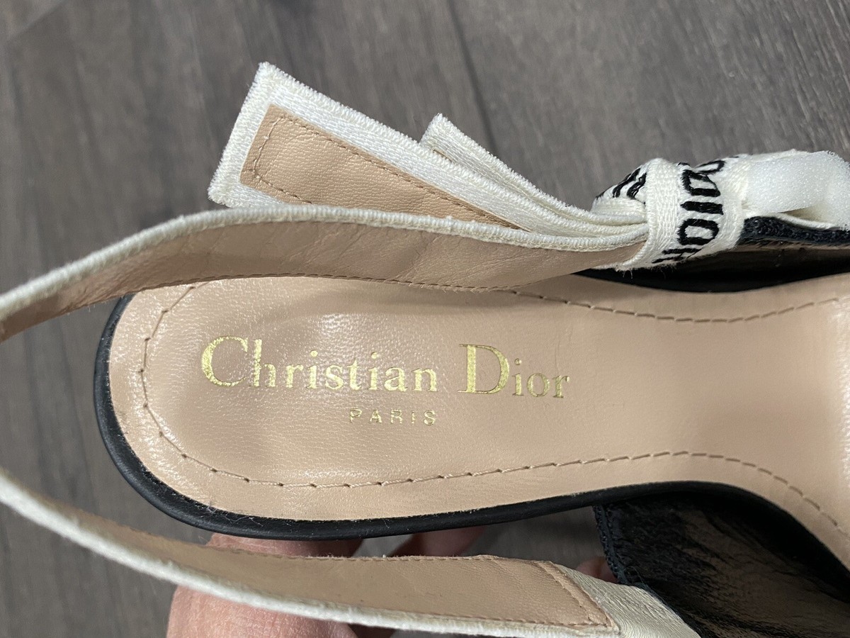 CHRISTIAN DIOR J'ADIOR FABRIC & RIBBON BLACK NOIR SHOES CHRISTIAN DIOR J'ADIOR FABRIC & RIBBON BLACK NOIR SHOES