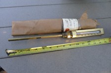 VTG GE 4002 BRASS THERMOMETER, 0-120C.  8" STEM, 1/2" NPT, NOS