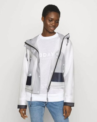 hunter cropped rain jacket
