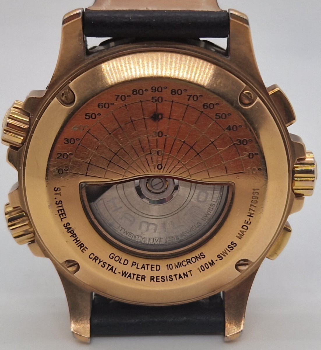 HAMILTON Khaki GOLD X-Wind CARBON DIAL WATCH AUTOMATIC H776961 GT8