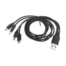 4 in USB Charging Cable USB to Micro USB Simultaneously for Multiple